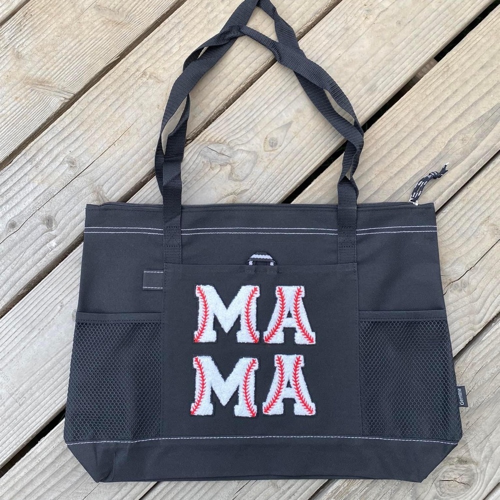 Mama baseball tote
